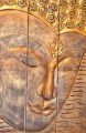 Cabeza de Buda en polvo dorado Budismo
